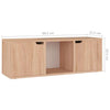 TV-taso Sonoma-tammi 88,5x27,5x30,5 cm tekninen puu