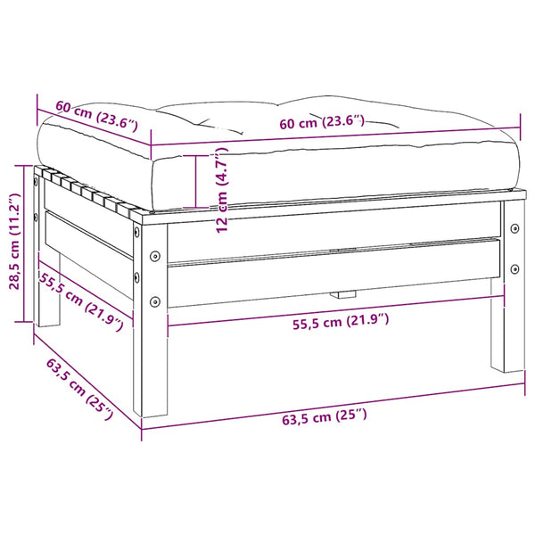 Harmaa ulkorahi antrasiitti tyyny Abood (mänty)