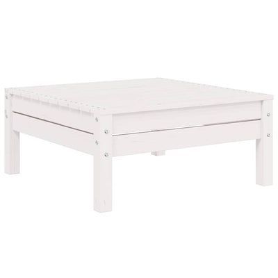 Valkoinen puutarhasohvasarja Abood (3-osainen tyynyillä mänty)