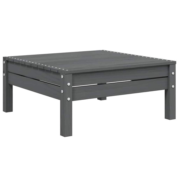 Harmaa puutarhasohvasarja Abood (3-osainen tyynyillä mänty)