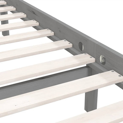 Harmaa sängynrunko Tomas 200x200cm (mänty)