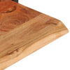 Seinähyllyt 2 kpl 80x25x35 cm täysi akasiapuu ja teräs