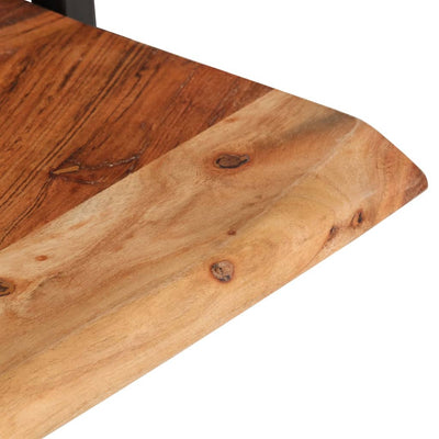 Seinähyllyt 2 kpl 40x24x35 cm täysi akasiapuu ja teräs