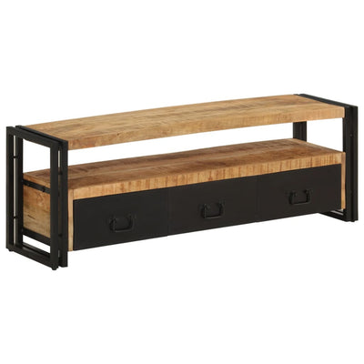 TV-taso 120x30x40 cm täysi mangopuu