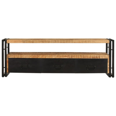 TV-taso 120x30x40 cm täysi mangopuu