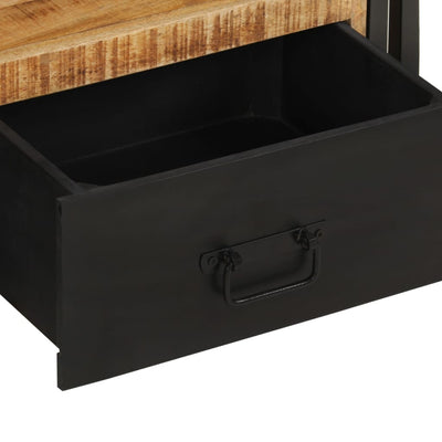 TV-taso 120x30x40 cm täysi mangopuu