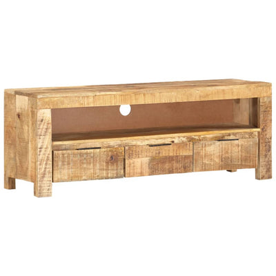 TV-taso 110x30x40 cm karkea mangopuu