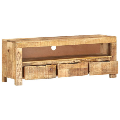 TV-taso 110x30x40 cm karkea mangopuu