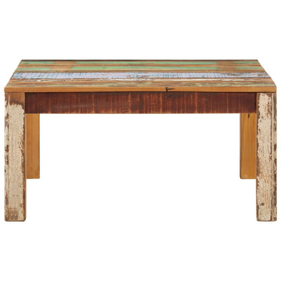 Sohvapöytä 80x80x40 cm kierrätetty täyspuu