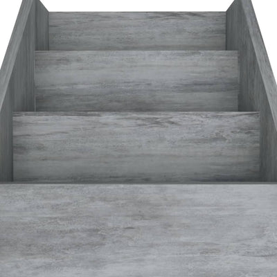 Lasten lehtiteline betoninharmaa 71x30x78,5 cm tekninen puu