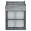 Betoninharmaa lasten lehtiteline Balin 71x30x114cm (puinen)