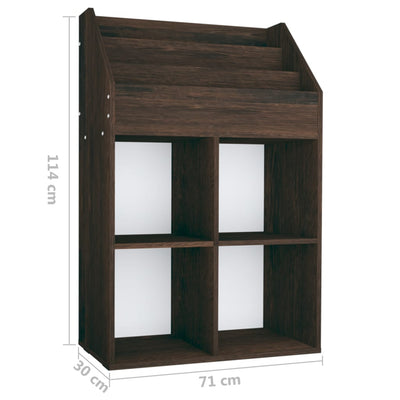 Lasten lehtiteline savutammi 71x30x114 cm tekninen puu
