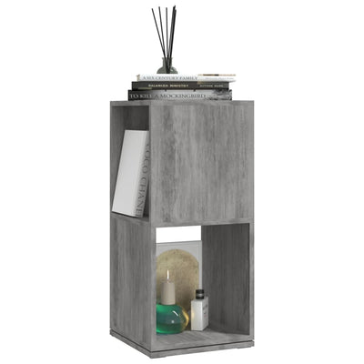 Betoninharmaa pyörivä kaappi Bitere 34,5x34,5x75,5cm (lastulevy)