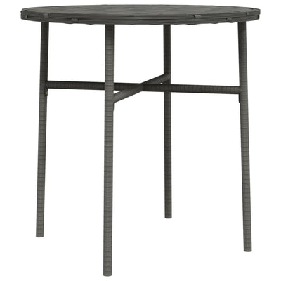 Teepöytä harmaa 45 cm polyrottinki