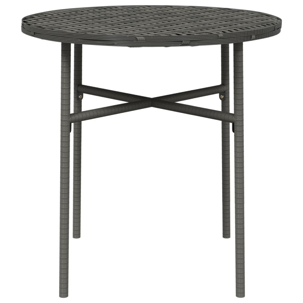Harmaa teepöytä Nina 45cm (polyrottinki)