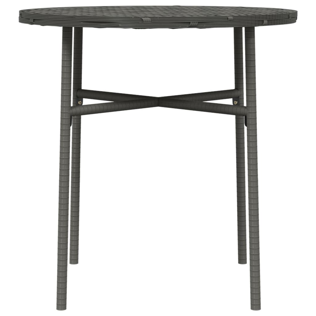 Harmaa teepöytä Nina 45cm (polyrottinki)