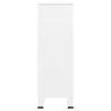 Valkoinen teollistyylinen vaatekaappi Tanasel 67x35x107cm (teräs)