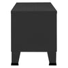 Teollinen TV-taso musta 105x35x42 cm metalli