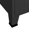 Teollinen TV-taso musta 105x35x42 cm metalli