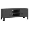 Teollisuustyylinen TV-taso antrasiitti 105x35x42 cm metalli