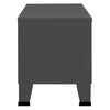 Teollisuustyylinen TV-taso antrasiitti 105x35x42 cm metalli