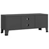 Teollisuustyylinen TV-taso antrasiitti 105x35x42 cm metalli