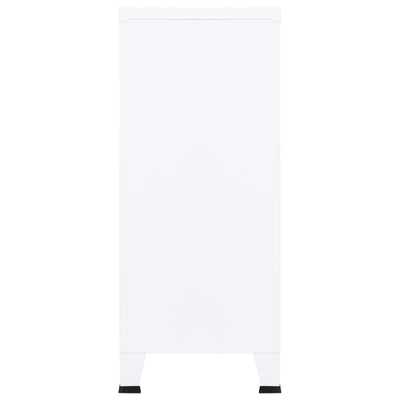 Valkoinen teollinen säilytysarkku Arinel 90x40x100cm (teräs)