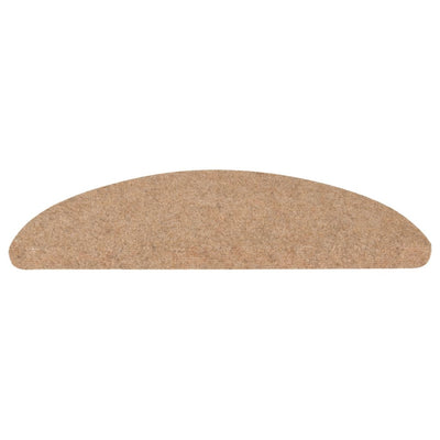 Itsekiinnittyvät porrasmatot 15 kpl 56x17x3 cm beige