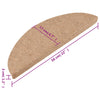 Itsekiinnittyvät porrasmatot 15 kpl 56x17x3 cm beige