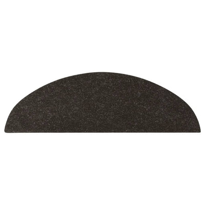 Itsekiinnittyvät porrasmatot 15 kpl 56x17x3 cm musta