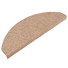Itsekiinnittyvät porrasmatot 15 kpl 65x22,5x3,5 cm beige
