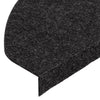 Itsekiinnittyvät porrasmatot 15 kpl 65x22,5x3,5 cm musta