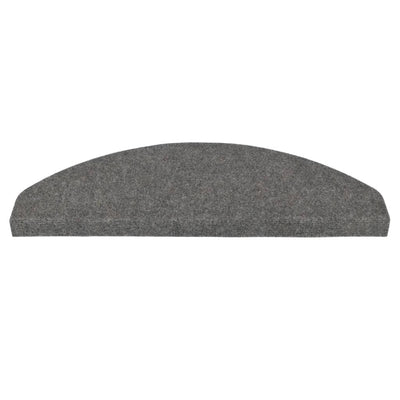 Itsekiinnittyvät porrasmatot 15 kpl 65x22,5x3,5 cm harmaa