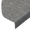 Itsekiinnittyvät porrasmatot 15 kpl 65x22,5x3,5 cm harmaa