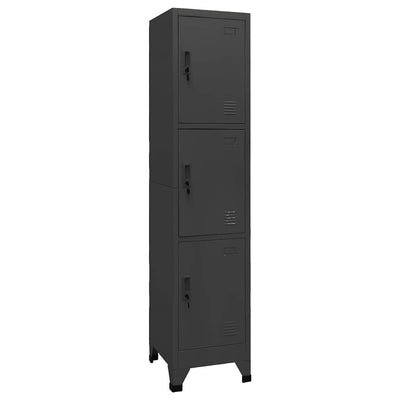 Antrasiitti pukukaappi Ostian 38x45x180cm (teräs)