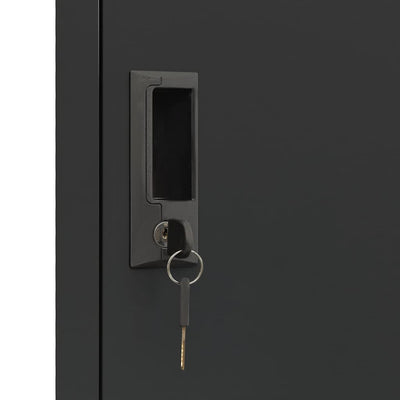 Antrasiitti pukukaappi Ostian 38x45x180cm (teräs)