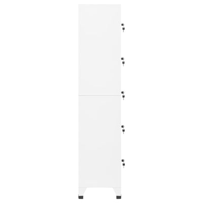 Valkoinen pukukaappi Ostian 38x40x180cm (teräs)