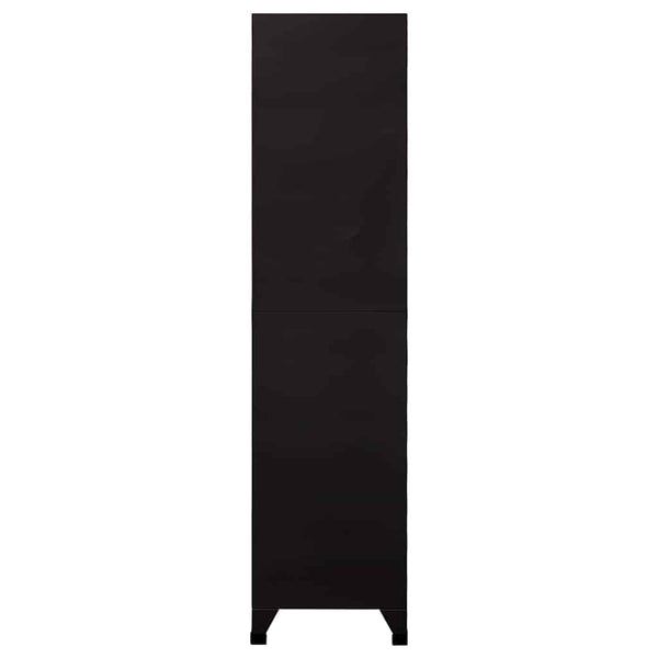 Pukukaappi musta 90x45x180 cm teräs