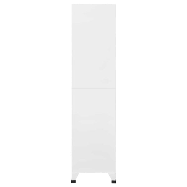Pukukaappi vaalean- ja tummanharmaa 90x45x180 cm teräs