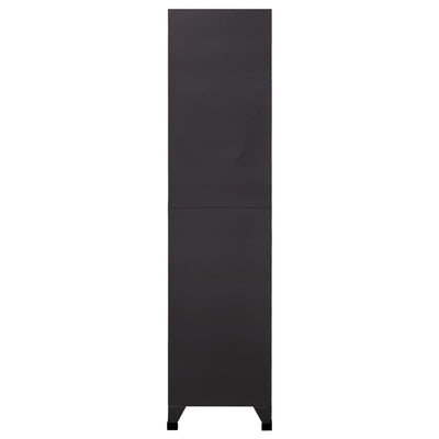 Pukukaappi antrasiitti ja punainen 90x40x180 cm teräs