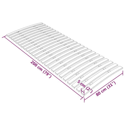 Sängyn sälepohja Swied 24 sälettä 80x200cm