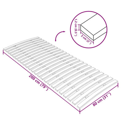 Sängyn sälepohja Swied 24 sälettä 80x200cm
