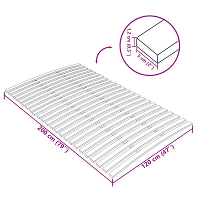 Sängyn sälepohja Swied 24 sälettä 120x200cm