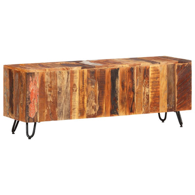 TV-taso 110x30x40 cm kierrätetty täyspuu