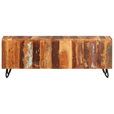 TV-taso 110x30x40 cm kierrätetty täyspuu