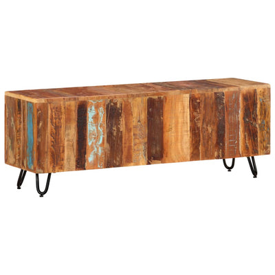 TV-taso 110x30x40 cm kierrätetty täyspuu
