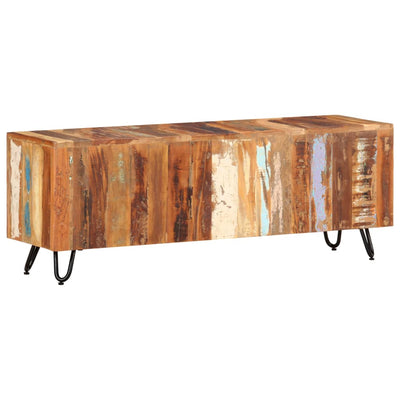 TV-taso 110x30x40 cm kierrätetty täyspuu
