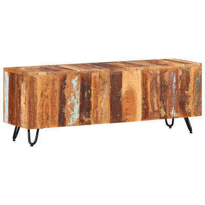 TV-taso 110x30x40 cm kierrätetty täyspuu