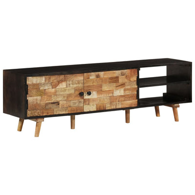 TV-taso 140x30x45 cm karkea mangopuu ja täysi akaasiapuu