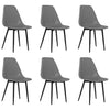 Ruokatuolit 6 kpl harmaa PP
